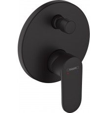Смеситель Hansgrohe Vernis Blend 71466670 для ванны с душем, матовый черный, однорычажный