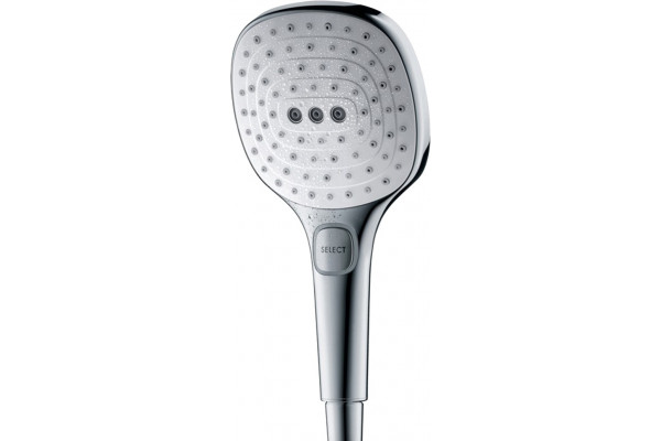 Душевая лейка Hansgrohe Raindance Select E 26521400 белый - хром штанга 24 см, 3 режима