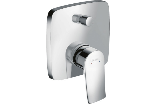 Смеситель Hansgrohe Metris 31451000 для ванны с душем, хром, однорычажный