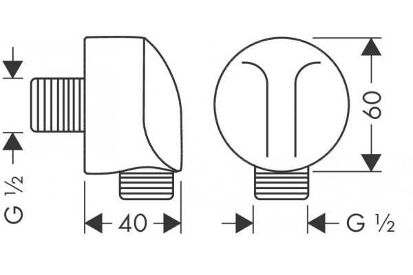 Шланговое подключение Hansgrohe FixFit 27454670 матовый черный в современном стиле