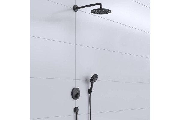 Шланговое подключение Hansgrohe FixFit 27454670 матовый черный в современном стиле