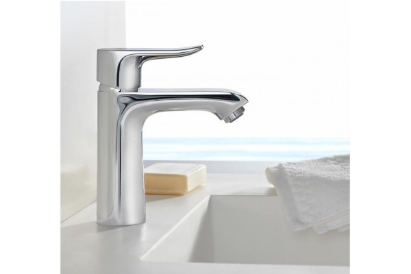 Смеситель Hansgrohe Metris 31204000 для раковины однорычажный, хром