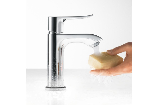 Смеситель Hansgrohe Metris 31186000 для раковины однорычажный, хром