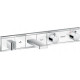 Термостат Hansgrohe RainSelect 15359400 для ванны с душем, белый - хром, термостат, длина излива 18.3 см