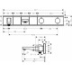 Термостат Hansgrohe RainSelect 15359400 для ванны с душем, белый - хром, термостат, длина излива 18.3 см