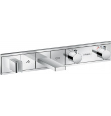 Термостат Hansgrohe RainSelect 15359000 для ванны с душем, хром, термостат, длина излива 18.3 см