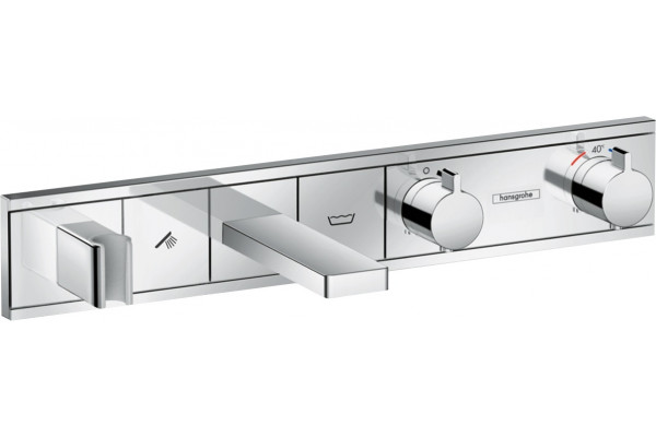 Термостат Hansgrohe RainSelect 15359000 для ванны с душем, хром, термостат, длина излива 18.3 см