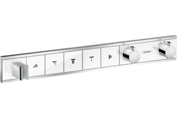 Термостат Hansgrohe RainSelect 15358400 для душа, белый - хром, термостат