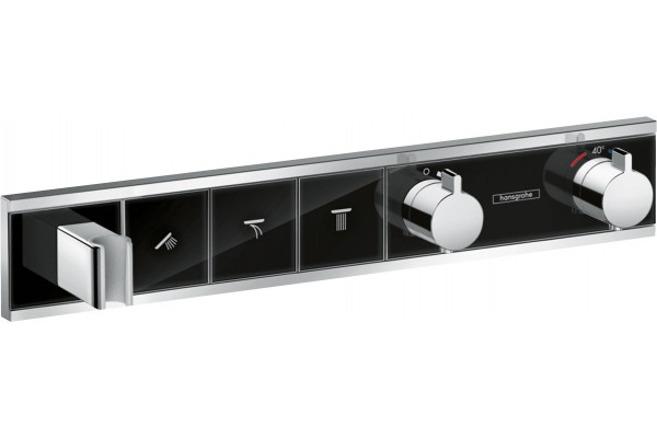 Термостат Hansgrohe RainSelect 15356600 для душа, черный - хром, термостат