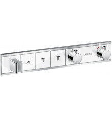 Термостат Hansgrohe RainSelect 15356400 для душа, белый - хром, термостат