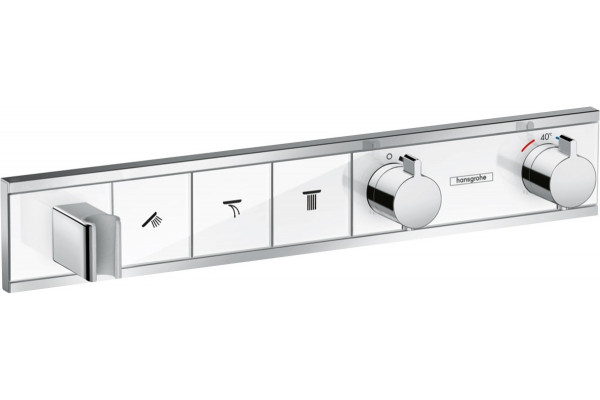 Термостат Hansgrohe RainSelect 15356400 для душа, белый - хром, термостат