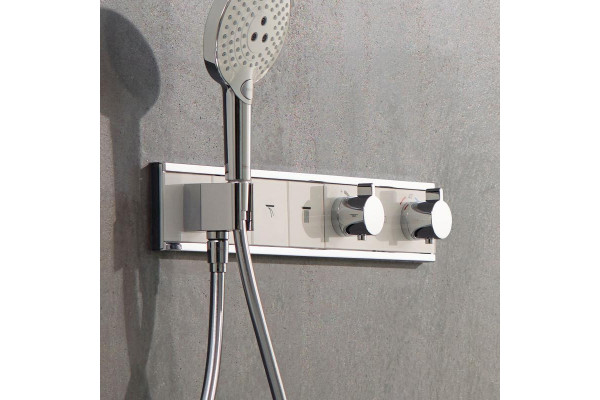 Термостат Hansgrohe RainSelect 15356400 для душа, белый - хром, термостат