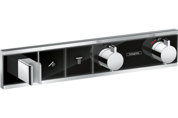Термостат Hansgrohe RainSelect 15355600 для душа, черный - хром, термостат