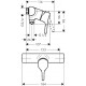 Смеситель Hansgrohe Talis S 72601000 для душа однорычажный, хром