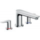 Смеситель Hansgrohe Talis E 71747000 на борт ванны, хром, двухвентильный, длина излива 19.6 см