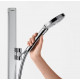 Душевая штанга Hansgrohe Unica 27640400 90 см, белый, хром в современном стиле
