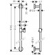 Душевая штанга Hansgrohe Unica 26402000 90 см хром,  в современном стиле