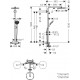 Душевая стойка Hansgrohe Raindance Select S 240 1jet 27633140 Showerpipe, шлифованная бронза, штанга 111.4 см, шланг пластиковый 160 см