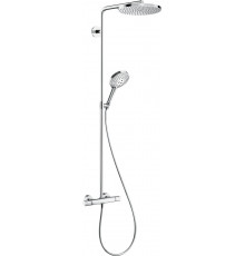 Душевая стойка Hansgrohe Raindance Select S 240 1jet 27633000 Showerpipe, хром, штанга 111.4 см, шланг пластиковый 160 см