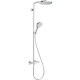 Душевая стойка Hansgrohe Raindance Select S 240 1jet 27633000 Showerpipe, хром, штанга 111.4 см, шланг пластиковый 160 см