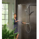 Душевая стойка Hansgrohe Raindance Select S 240 1jet 27633000 Showerpipe, хром, штанга 111.4 см, шланг пластиковый 160 см