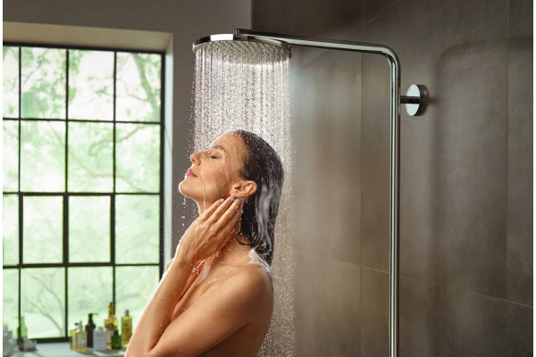 Душевая стойка Hansgrohe Raindance Select S 240 1jet 27633000 Showerpipe, хром, штанга 111.4 см, шланг пластиковый 160 см