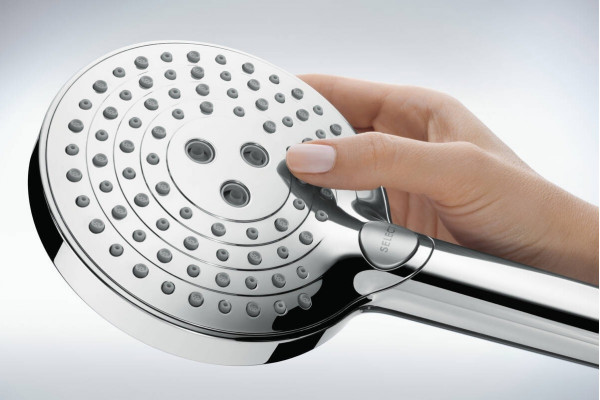 Душевая стойка Hansgrohe Raindance Select S 240 1jet 27633000 Showerpipe, хром, штанга 111.4 см, шланг пластиковый 160 см