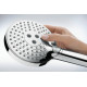 Душевая стойка Hansgrohe Raindance Select S 240 1jet 27633000 Showerpipe, хром, штанга 111.4 см, шланг пластиковый 160 см