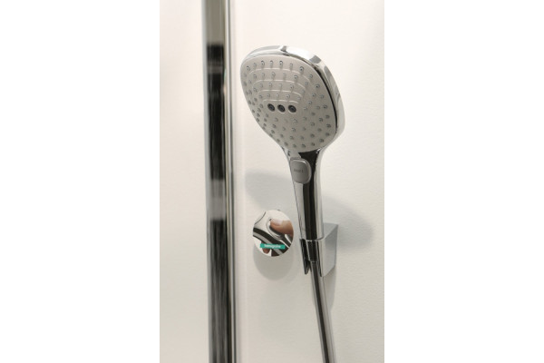 Душевая стойка Hansgrohe Raindance E 360 27288400 Showerpipe, белый, хром, штанга 113.7 см, шланг пластиковый 160 см