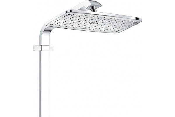 Душевая стойка Hansgrohe Raindance E 360 27288400 Showerpipe, белый, хром, штанга 113.7 см, шланг пластиковый 160 см