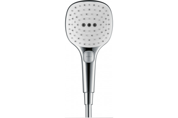 Душевая стойка Hansgrohe Raindance E 360 27288400 Showerpipe, белый, хром, штанга 113.7 см, шланг пластиковый 160 см