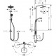 Душевая стойка Hansgrohe Croma Select S 26793000 хром штанга 124.6 см, шланг пластиковый 160 см
