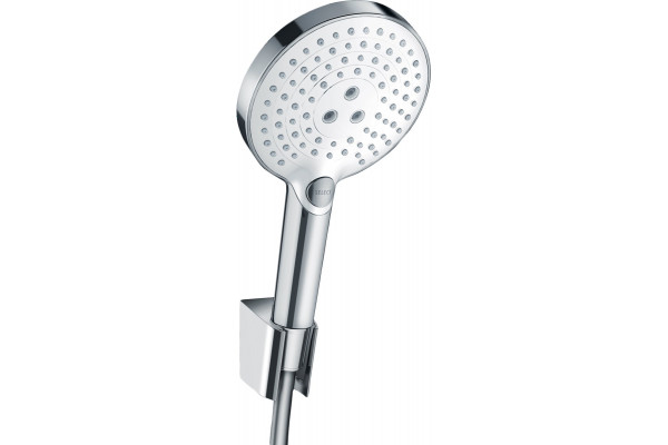 Душевой гарнитур Hansgrohe Raindance Select S 26721400 белый, хром, штанга 25 см, шланг пластиковый 160 см
