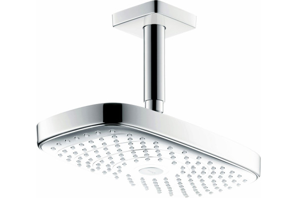 Верхний душ Hansgrohe Raindance Select E 300 2jet 26608400 белый, хром, штанга 19.6 см