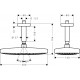 Верхний душ Hansgrohe Raindance Select E 300 2jet 26608400 белый, хром, штанга 19.6 см