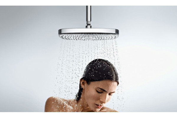 Верхний душ Hansgrohe Raindance Select E 300 2jet 26608400 белый, хром, штанга 19.6 см