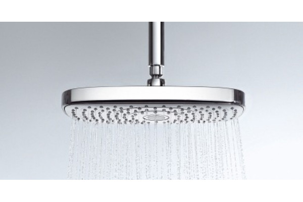 Верхний душ Hansgrohe Raindance Select E 300 2jet 26608400 белый, хром, штанга 19.6 см