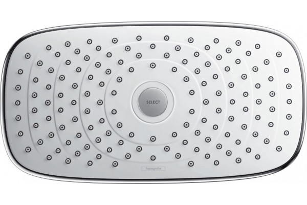 Верхний душ Hansgrohe Raindance Select E 300 2jet 26608400 белый, хром, штанга 19.6 см