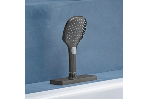 Душевая лейка Hansgrohe Raindance Select E 26520340 шлифованный черный хром штанга 24 см,  в современном стиле