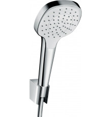 Душевой гарнитур Hansgrohe Croma Select E 26424400 белый, хром, штанга 28.9 см, шланг пластиковый 125 см