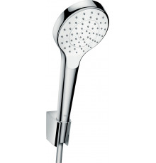 Душевой гарнитур Hansgrohe Croma Select S 26420400 белый, хром, штанга 28.9 см, шланг пластиковый 125 см