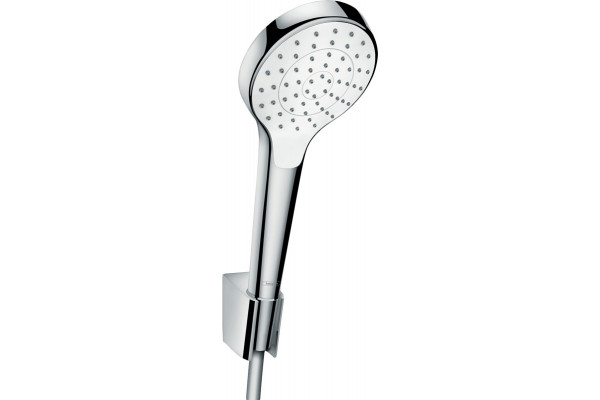 Душевой гарнитур Hansgrohe Croma Select S 26420400 белый, хром, штанга 28.9 см, шланг пластиковый 125 см