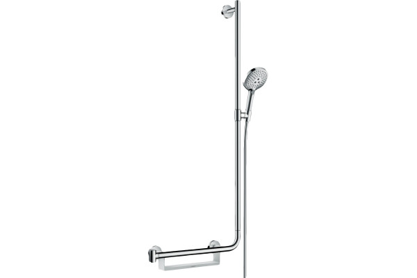Душевой гарнитур Hansgrohe Raindance Select S 26326000 хром штанга 120.95 см, шланг пластиковый 160 см