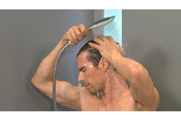 Душевая лейка Hansgrohe Raindance Select E 26551400 белый, хром, 3 режима