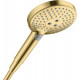 Душевая лейка Hansgrohe Raindance Select S 26530990 полированное золото штанга 22.25 см,  в современном стиле