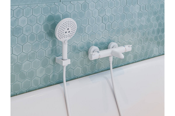 Душевая лейка Hansgrohe Raindance Select S 26530700 матовая белая цвет белый, штанга 22.25 см