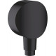 Шланговое подключение Hansgrohe FixFit 26453670 матовый черный штанга 6.5 см,  в современном стиле