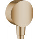 Шланговое подключение Hansgrohe FixFit 26453140 шлифованная бронза штанга 6.5 см,  в современном стиле