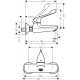 Смеситель Hansgrohe Novus 71923000 для раковины, хром, однорычажный, длина излива 19.2 см