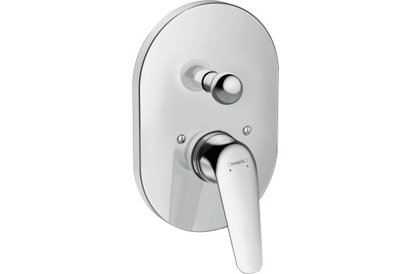 Смеситель Hansgrohe Novus 71047000 для ванны с душем, однорычажный, хром